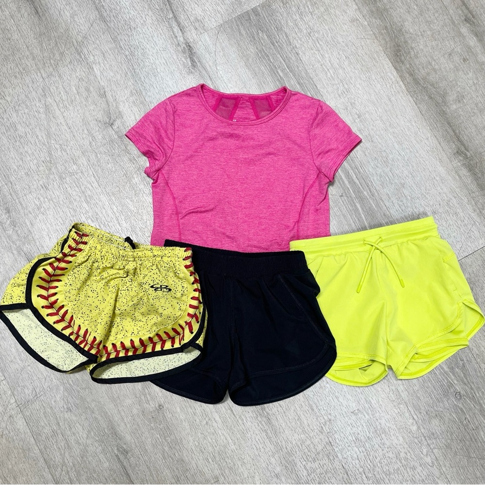 Girls Athletic Softball Bundle Size 6 Boombah All In Motion Activewear Shorts